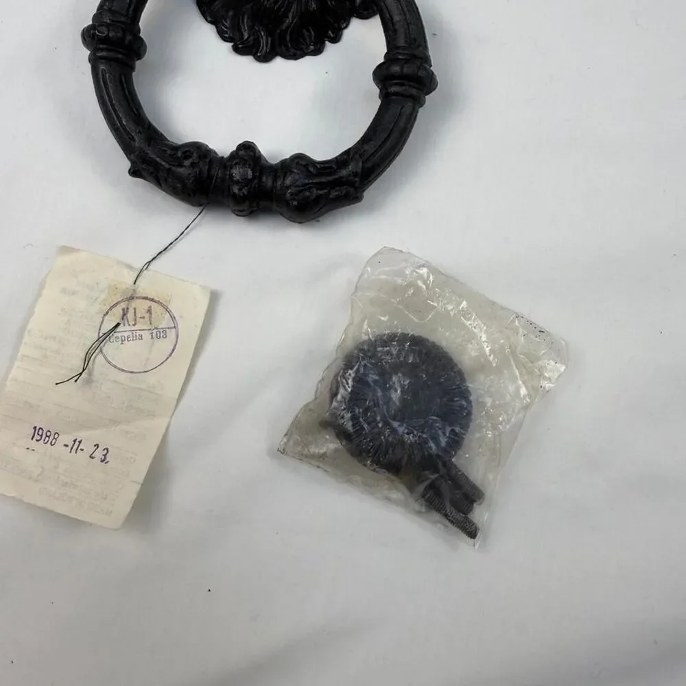 1988 Black Lion Door Knocker Czechoslovakia Made in Poland New Folkart handmade